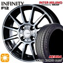 【取付対象】165/55R14 72V ケンダ コメットプラス KR23A インターミラノ インフィニティ F12 BK/P 14インチ 4.5J 4H100 サマータイヤホイールセット