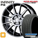 【取付対象】205/50R17 93Y トーヨー プロクセススポーツ インターミラノ インフィニティ F12 BK/P 17インチ 7.0J 5H114.3 サマータイヤホイールセット