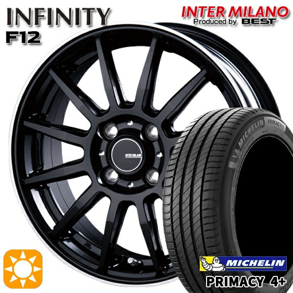 【取付対象】205/60R16 92H ミシュラン プライマシー4プラス インターミラノ インフィニティ F12 BK/FP 16インチ 6.0J 4H100 サマータイヤホイールセット