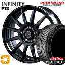 【取付対象】プリウス カローラツーリング 215/45R17 91H ケンダ カイザー KR20 インターミラノ インフィニティ F12 BK/FP 17インチ 7.0J 5H100 サマータイヤホイールセット