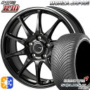 アウトランダー デリカD5 225/55R18 102V XL クムホ ソルウス 4S HA32 モンツァ JPスタイル R10 18インチ 7.0J 5H114.3 パールブラック/フランジカットポリッシュ オールシーズンタイヤホイールセット