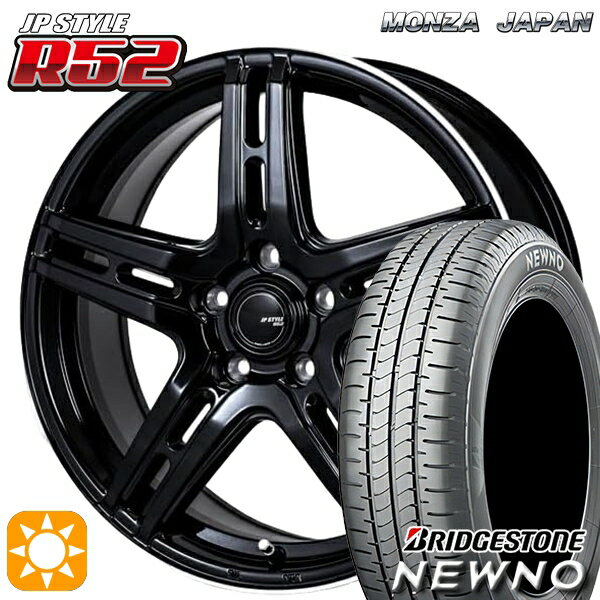 【取付対象】エスティマ ヤリスクロス 215/60R16 95H ブリヂストン ニューノ モンツァ JPスタイル R52 16インチ 6.5J 5H114.3 サマータイヤホイールセット