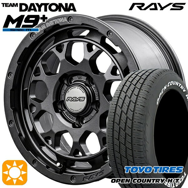 【取付対象】225/60R18 100H トーヨー オープンカントリー H/T2 WL RAYS レイズ チームデイトナ M9+ AOJ 18インチ 7.5J 5H114.3 サマータイヤホイールセット