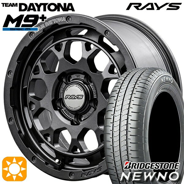 【取付対象】215/60R16 95H ブリヂストン ニューノ RAYS レイズ チームデイトナ M9+ AOJ 16インチ 7.0J 5H114.3 サマータイヤホイールセット