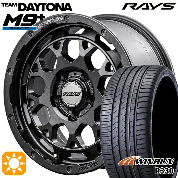 【取付対象】セレナ 215/40R18 89W XL ウィンラン R330 RAYS レイズ チームデイトナ M9+ AOJ 18インチ 7.5J 5H114.3 サマータイヤホイールセット