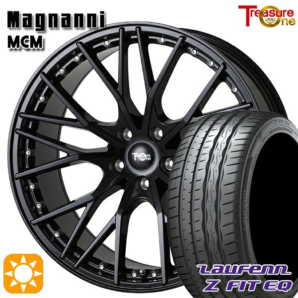 【取付対象】ノア ヴォクシー 215/35R19 85Y XL ラウフェン Z FIT EQ LK03 トレジャーワン マグナーニ MCM ブラック 19インチ 8.0J 5H114.3 サマータイヤホイールセット