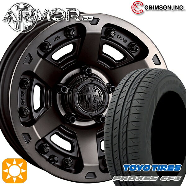 【取付対象】215/60R16 95H トーヨー プロクセス CF3 クリムソン MGアーマー MBC 16インチ 7.0J 5H114.3 サマータイヤホイールセット