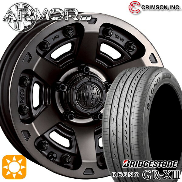 【取付対象】205/60R16 92V ブリヂストン レグノ GR-X3 クリムソン MGアーマー MBC 16インチ 7.0J 5H114.3 サマータイヤホイールセット