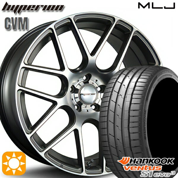 【取付対象】ノア ヴォクシー 215/35R19 85Y XL ハンコック veNtus S1 evo3 K127 MLJ ハイペリオン CVM ダイヤカット/アッシュグレー 19インチ 8.5J 5H114.3 サマータイヤホイールセット