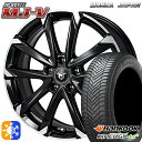 195/65R15 95H XL ハンコック KInERGy 4s 2 (H750) モンツァ JPスタイル MJ-V ブラックメタリック/ポリッシュ 15インチ 6.0J 5H114.3 オールシーズンタイヤホイールセット