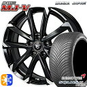 215/55R17 98W XL クムホ ソルウス 4S HA32 モンツァ JPスタイル MJ-V ブラックメタリック/ポリッシュ 17インチ 7.0J 5H114.3 オールシーズンタイヤホイールセット