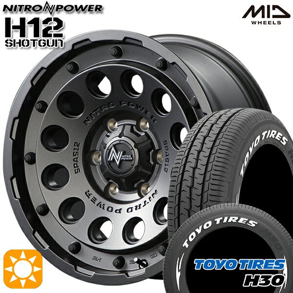 ں2,000OFFݥ195/80R15 107/105N ȡ衼 H30 ۥ磻ȥ쥿 MID ʥȥѥ H12åȥ Х֥å 15 6.0J 6H139.7 ޡۥ륻å