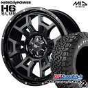 【取付対象】265/70R17 121/118S RWL BFグッドリッチ オールテレーン T/A KO2 MID ナイトロパワー H6スラッグ セミグロスブラック 17インチ 8.0J 6H139.7 サマータイヤホイールセット