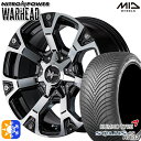 215/60R16 99V XL クムホ ソルウス 4S HA32 MID ナイトロパワー ウォーヘッド ダークガンメタ/ミラーカット 16インチ 7.0J 5H114.3 オールシーズンタイヤホイールセット