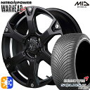 225/45R18 95W XL クムホ ソルウス 4S HA32 MID ナイトロパワー ウォーヘッドS セミグロスブラック/アンダーカットポリッシュ 18インチ 7.0J 5H114.3 オールシーズンタイヤホイールセット