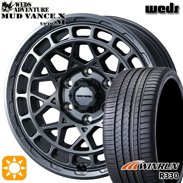 【取付対象】デリカD5 アウトランダー 225/55R18 98V ウィンラン R330 Weds マッドヴァンス X タイプM マットガンメタ 18インチ 7.5J 5H114.3 サマータイヤホイールセット