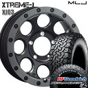 【取付対象】LT225/75R16 115/112S RWL BFグッドリッチ オールテレーン T/A KO2 MLJ エクストリームJ XJ03 フラットブラック/スモークフランジ 16インチ 5.5J 5H139.7 サマータイヤホイールセット