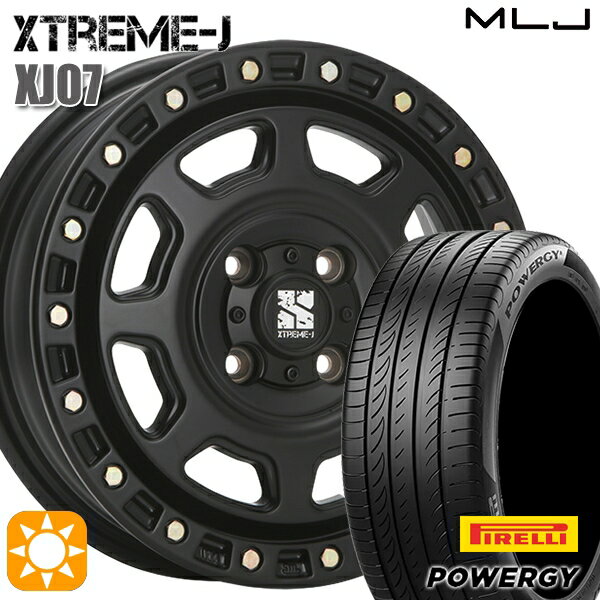 【取付対象】ウェイク 165/55R15 75H ピレリ パワジー MLJ エクストリームJ XJ07 サテンブラック 15インチ 4.5J 4H100 サマータイヤホイールセット