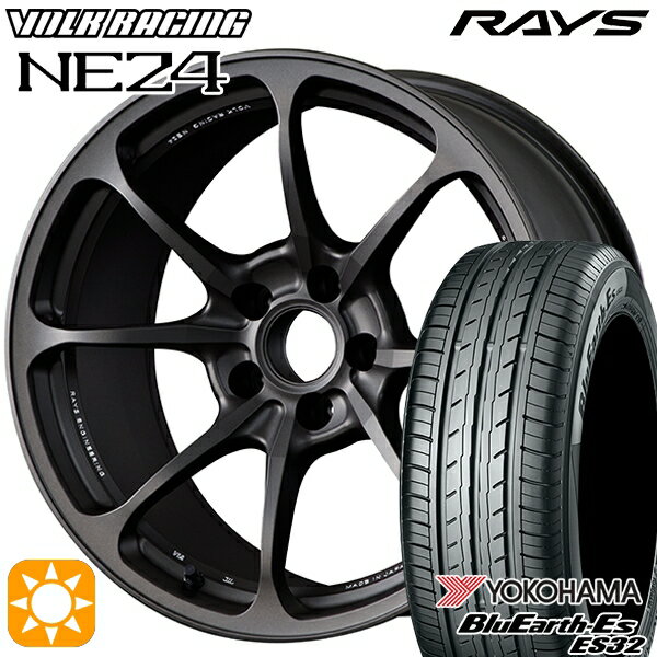 【取付対象】225/35R19 84W ヨコハマ ブルーアース ES32 RAYS ボルクレーシング NE24 MT 19インチ 8.0J 5H114.3 サマータイヤホイールセット