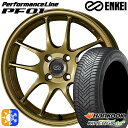 リーフ レヴォーグ 215/50R17 95W XL ハンコック KInERGy 4s 2 (H750) ENKEI エンケイ パフォーマンスライン PF01 ゴールド 17インチ 7.5J 5H114.3 オールシーズンタイヤホイールセット