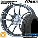 【取付対象】50プリウス インプレッサ 215/45R17 91W XL トーヨー プロクセス CF3 ENKEI エンケイ パフォーマンスライン PF01 スパークルシルバー 17インチ 7.5J 5H100 サマータイヤホイールセット
