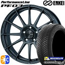 235/55R18 104V XL ミシュラン クロスクライメート2 ENKEI エンケイ パフォーマンスライン PF03 マットダークガンメタリック 18インチ 7.0J 5H114.3 オールシーズンタイヤホイールセット