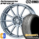 フォレスター 215/55R17 94W コンチネンタル DWS06+ ENKEI エンケイ パフォーマンスライン PF03 スパークルシルバー 17インチ 7.0J 5H100 オールシーズンタイヤホイールセット