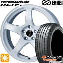 【取付対象】195/55R16 87V ハンコック veNtus PRime4 K135 ENKEI エンケイ パフォーマンスライン PF05 ホワイト 16インチ 6.5J 4H100 サマータイヤホイールセット