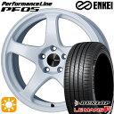 【取付対象】ノア ヴォクシー 215/35R19 85W XL ダンロップ ルマン5+ ENKEI エンケイ パフォーマンスライン PF05 ホワイト 19インチ 8.0J 5H114.3 サマータイヤホイールセット