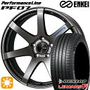 【取付対象】アイシス ノア 215/45R17 91W XL ダンロップ ルマン5+ ENKEI エンケイ パフォーマンスライン PF07 ダークシルバー 17インチ 7.0J 5H114.3 サマータイヤホイールセット