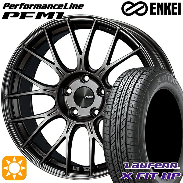 【取付対象】215/60R17 96H ラウフェン X FIT HP LA41 ENKEI エンケイ パフォーマンスライン PFM1 ダークシルバー 17インチ 7.0J 5H114.3 サマータイヤホイールセット