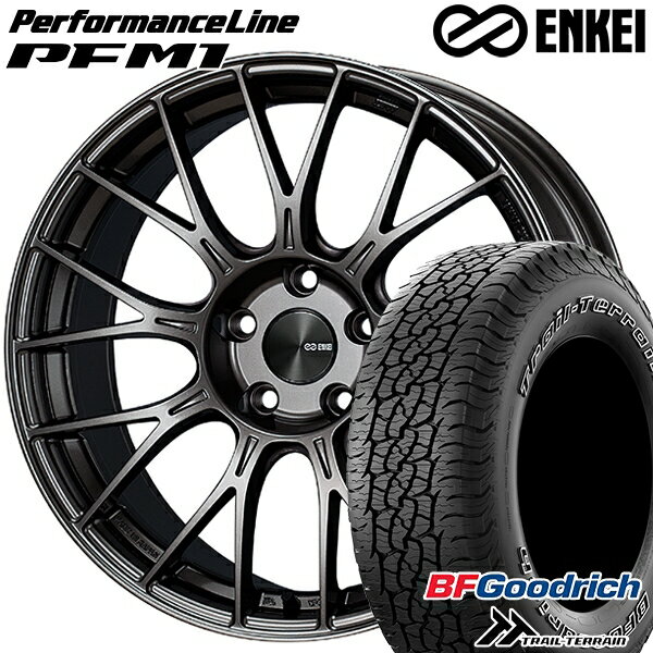 【取付対象】225/65R17 102T ORWL BFグッドリッチ トレールテレーン ENKEI エンケイ パフォーマンスライン PFM1 ダークシルバー 17インチ 7.0J 5H114.3 サマータイヤホイールセット