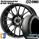 アイシス ノア 215/45R17 91H XL グッドイヤー ベクター フォーシーズンズ ENKEI エンケイ パフォーマンスライン PFM1 17インチ 7...