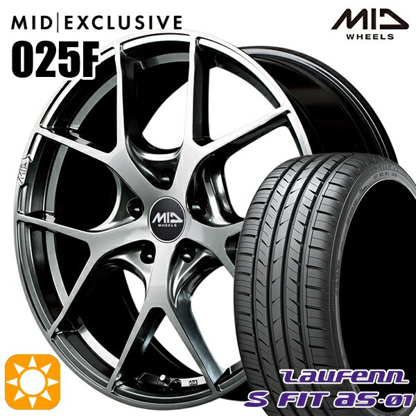 【取付対象】アイシス ノア 215/45R17 91W XL ラウフェン S FIT aS-01 LH02 MID RMP 025F ハイパーメタルコート/ブラッシュド 17インチ 7.0J 5H114.3 サマータイヤホイールセット