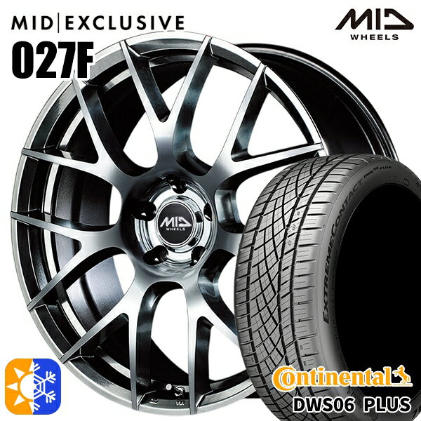 リーフ レヴォーグ 215/50R17 95W XL コンチネンタル DWS06+ MID RMP 027F ハイパーメタルコート/ミラーカット 17インチ 7.0J 5H114.3 オールシーズンタイヤホイールセット