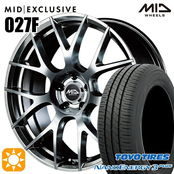 【取付対象】215/40R18 85W トーヨー ナノエナジー3プラス MID RMP 027F ハイパーメタルコート/ミラーカット 18インチ 7.0J 5H100 サマータイヤホイールセット