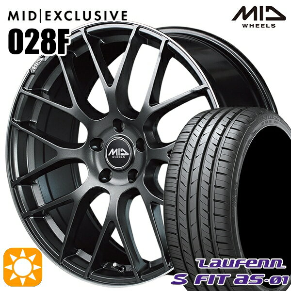 【取付対象】225/40R18 92W XL ラウフェン S FIT aS-01 LH02 MID RMP 028F セミグロスGM/リムDCロゴMC 18インチ 7.0J 5H114.3 サマータイヤホイールセット