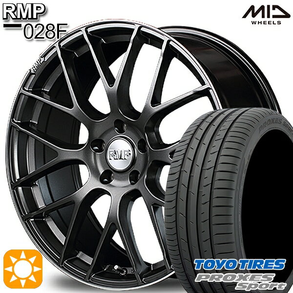 【取付対象】セレナ 215/40R18 89Y トーヨー プロクセススポーツ MID RMP 028F セミグロスGM/リムDCロゴMC 18インチ 7.0J 5H114.3 サマータイヤホイールセット