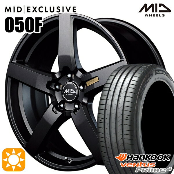 【取付対象】215/50R17 95W XL ハンコック veNtus PRime4 K135 MID RMP 050F セミグロスガンメタ 17インチ 7.0J 5H100 サマータイヤホイールセット