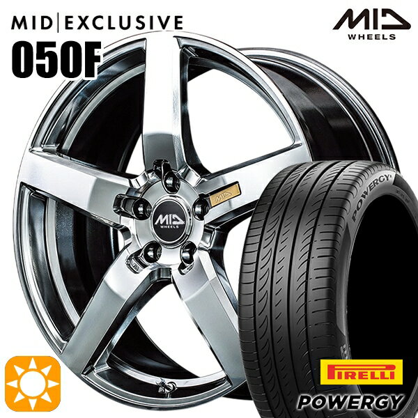 【取付対象】アイシス ノア 215/45R17 91W XL ピレリ パワジー MID RMP 050F ハイパーメタルコート/ミラーカット 17インチ 7.0J 5H114.3 サマータイヤホイールセット