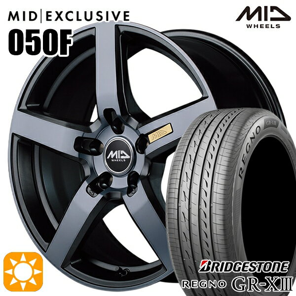 【取付対象】245/35R20 95W XL ブリヂストン レグノ GR-X3 MID RMP 050F ガンメタDC/マットスモーククリア 20インチ 8.5J 5H114.3 サマータイヤホイールセット