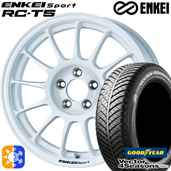 205/65R15 94H グッドイヤー ベクター フォーシーズンズ ENKEI エンケイ エンケイ スポーツ RC-T5 15イ..