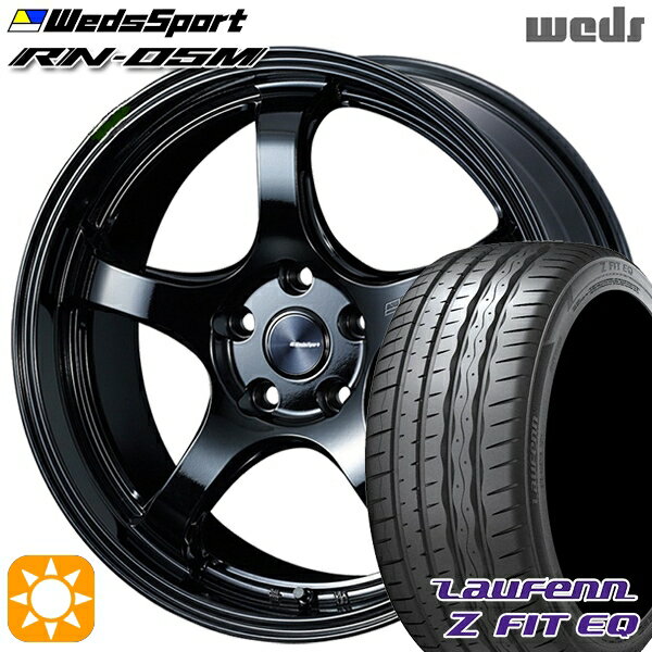 【取付対象】225/45R18 95Y XL ラウフェン Z FIT EQ LK03 Weds ウェッズスポーツ RN05M グロスブラック 18インチ 7.5J 5H114.3 サマータイヤホイールセット