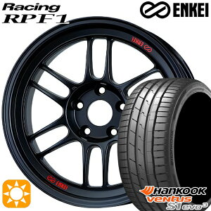 【取付対象】セレナ 215/40R18 89Y XL ハンコック veNtus S1 evo3 K127 ENKEI エンケイレーシング RPF1 マットブラック 18インチ 7.5J 5H114.3 サマータイヤホイールセット