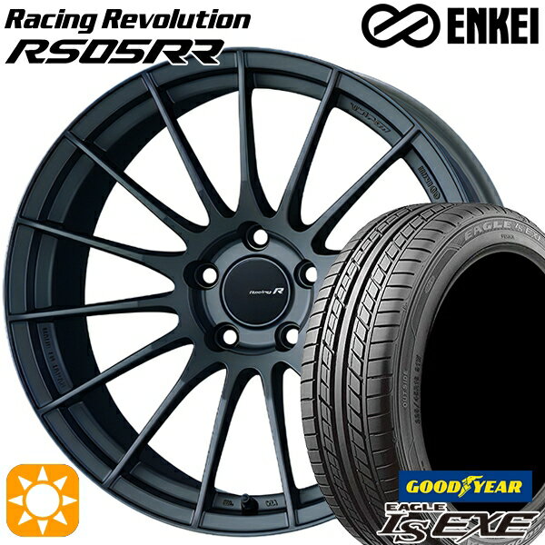 【取付対象】245/40R20 99W XL グッドイヤー イーグル LSEXE ENKEI レーシングレボリューションRS05RR マットダークガンメタリック 20インチ 8.5J 5H114.3 サマータイヤホイールセット