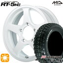 【取付対象】ジムニー 175/80R16 91S ナンカン FT-9 MID オフパフォーマー RT-5N 2 ナチュラスホワイト II 6インチ 5.5J 5H139.7 サマータイヤホイールセット