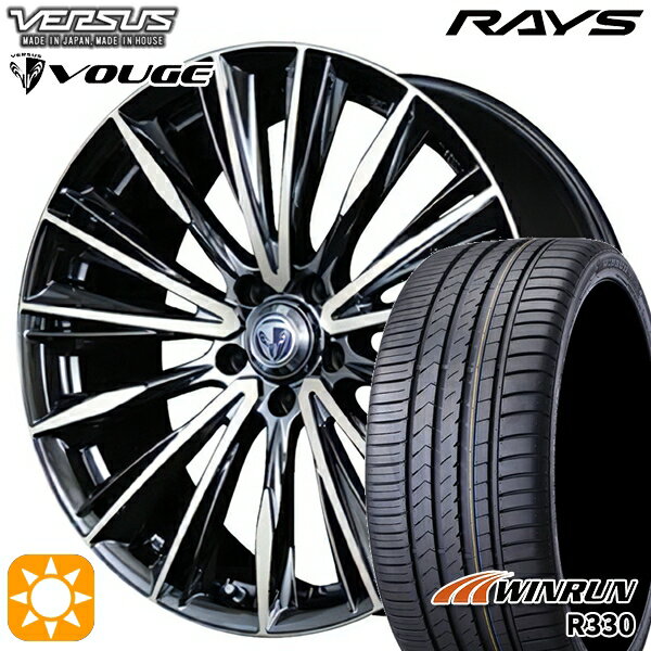 【取付対象】215/35R19 85W XL ウィンラン R330 RAYS ベルサス ストラテージア ヴォウジェ DR 19インチ 8.0J 5H114.3 サマータイヤホイールセット