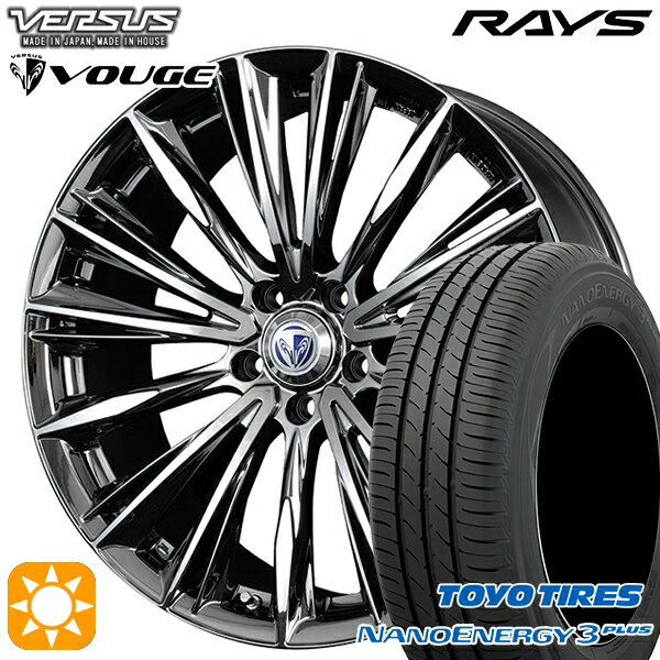 【取付対象】215/45R18 89W トーヨー ナノエナジー3プラス RAYS ベルサス ストラテージア ヴォウジェ RB 18インチ 7.0J 5H114.3 サマータイヤホイールセット
