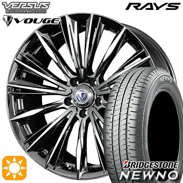 【取付対象】225/55R18 98V ブリヂストン ニューノ RAYS ベルサス ストラテージア ヴォウジェ RB 18インチ 7.0J 5H114.3 サマータイヤホイールセット