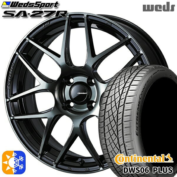 195/50R16 84W コンチネンタル DWS06+ Weds ウェッズスポーツ SA27R WBC（ウォースブラッククリアー） 16インチ 6.5J 4H100 オールシーズンタイヤホイールセット